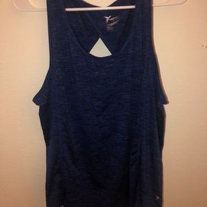 Blue work out tank